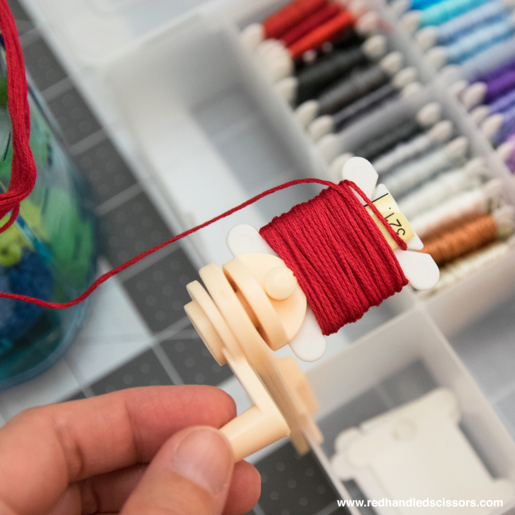 DIY Embroidery Floss Storage 